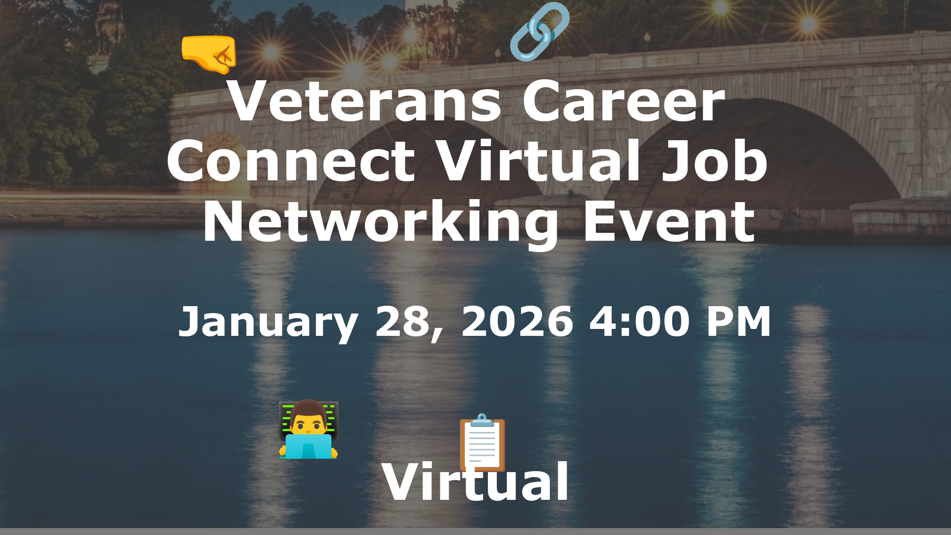 Veterans Career Connect Virtual Job  Networking Event event image